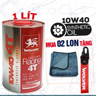 (Tặng QUÀ) Nhớt Xe Máy Wolver Racing 10W40, Nhớt Tổng Hợp Nhập Châu Âu, Máy Êm, Mát