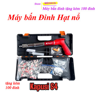  Máy bắn đinh hạt nổ bắn bê tông – Kapusi S4 cao cấp loại xịn kèm 100 đinh - Movava 