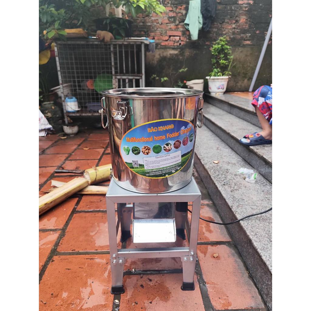 Máy xay thức ăn chăn nuôi bảo khang 850w, thùng chậu cao 70cm , mô tơ lõi đồng nặng 10kg