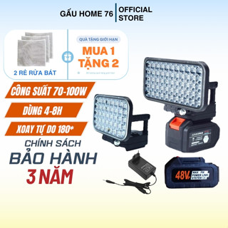  Đèn LED Siêu Sáng Sử Dụng Pin Makita 55 LED Với 2 Chế Độ Sáng Có Cổng Sạc Điện Thoại USB 