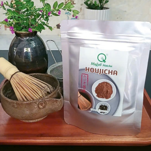 Matcha Nhật Bản Mujyõ | HOUJICHA 100g- Matcha trà xanh rang CN NHẬT BẢN  chuẩn vị , thơm đặc trưng