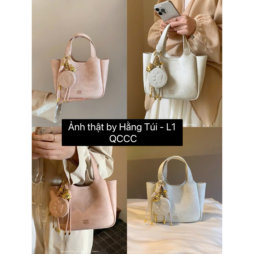 [TẶNG VÍ TRÒN] Túi CHIOOO Giỏ Kèm Ví Tròn Chân Cún