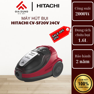 Máy hút bụi có hộc chứa HITACHI SF20V công suất lớn 2000W Bộ lọc Hepa -Nano Titanium, bảo hành 2 năm