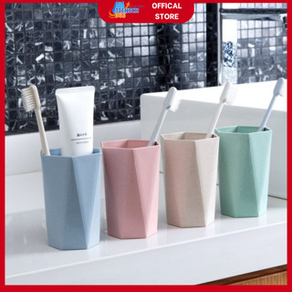 Cốc Nhựa Lúa Mạch Hình Lục Giác Chịu Nhiệt Cao Cấp,  Nhiều Màu Sắc Thiết Kế Đẹp Mắt Chất Lượng