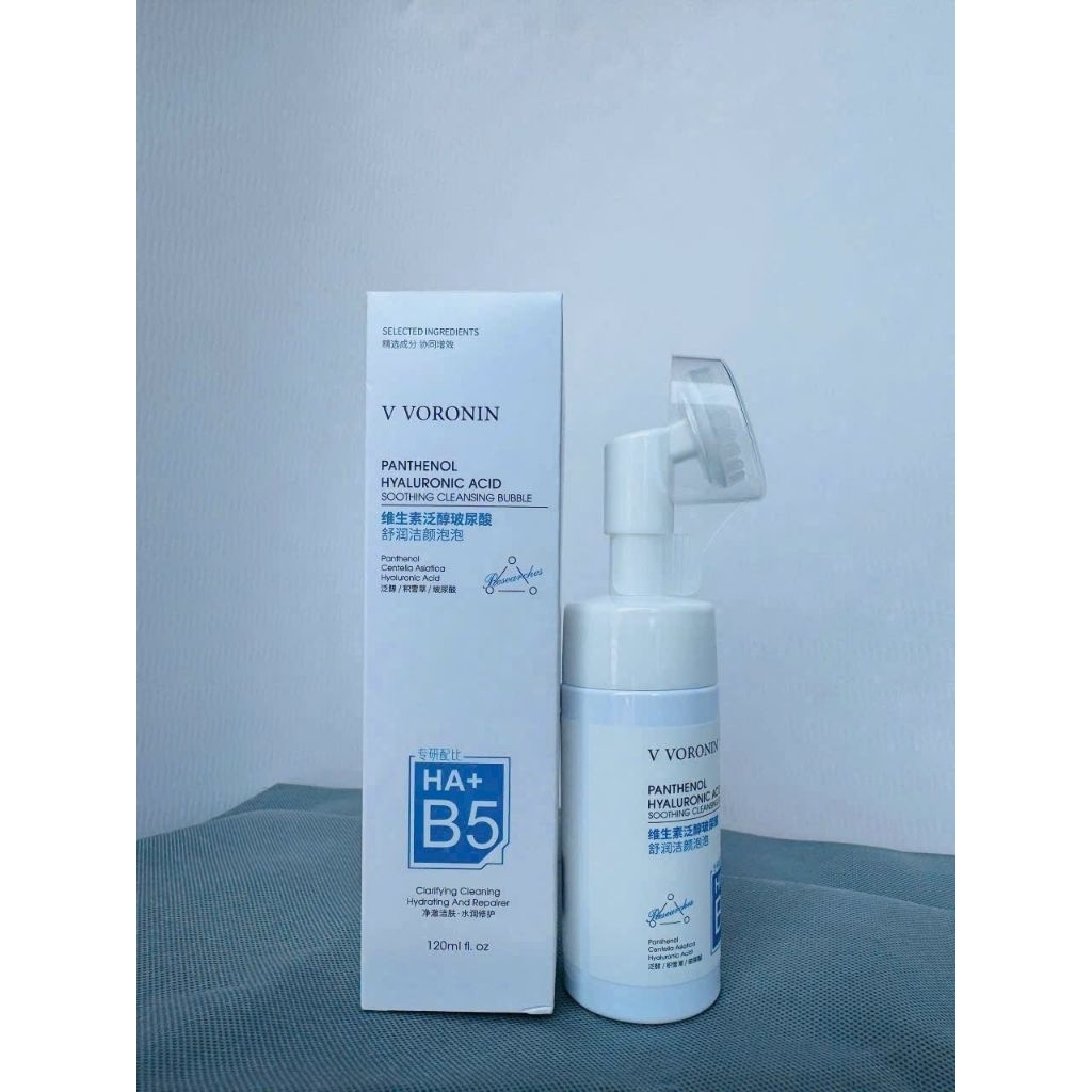 Sữa Rửa Mặt Dạng HA+ B5 Foaming Sữa Rửa Mặt Sạch Sâu Dịu Nhẹ, Dưỡng Ẩm Căng Bóng Da, Phục Hồi Da Tổn