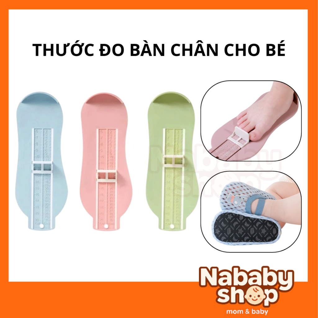 THƯỚC ĐO BÀN CHÂN CHO BÉ
