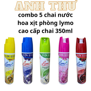 [ cômbo 5 chai] nước hoa xịt phòng lymo cao cấp , chai 350ml