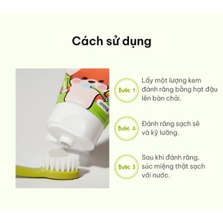 KEM ĐÁNH RĂNG K-MOM KMOM HÀN QUỐC CHO BÉ VỊ DÂU , TÁO, NHO