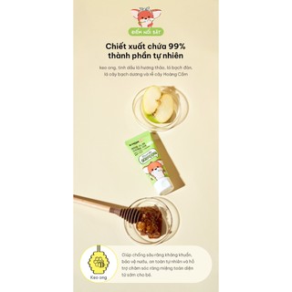 KEM ĐÁNH RĂNG K-MOM KMOM HÀN QUỐC CHO BÉ VỊ DÂU , TÁO, NHO