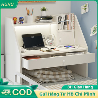  HUHU Bàn học gỗ để giường đa năng bàn laptop mini gọn nhẹ tiện lợi cho học tập và làm việc tại nhà 