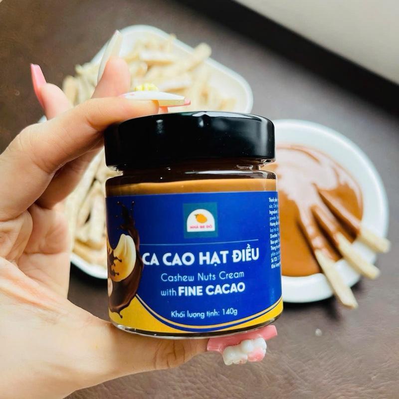 HỦ SỐT CACAO HẠT ĐIỀU, KLT: 100g -  HÀNG XUẤT KHẨU CHÂU ÂU CỦA CÔNG TY DELICI FOOD - NHÀ BE ĐÔ