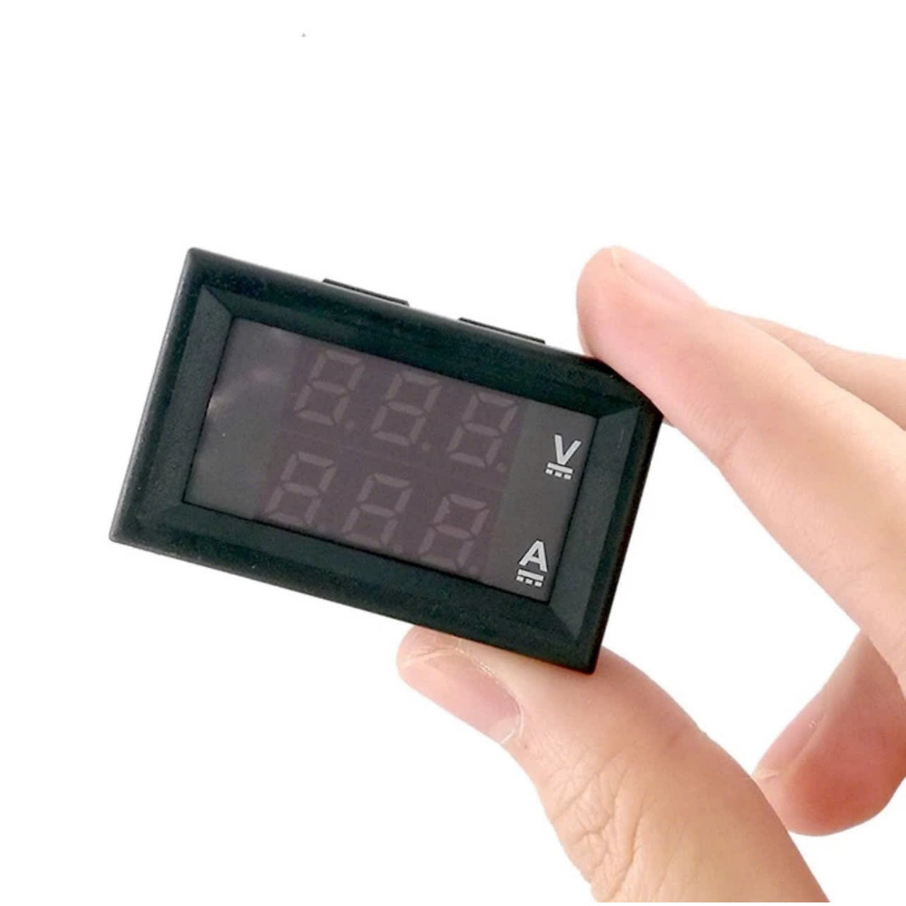 Vạn năng kế DC 0-100V màn hình đèn led 2 màu xanh dương/ đỏ chất lượng cao