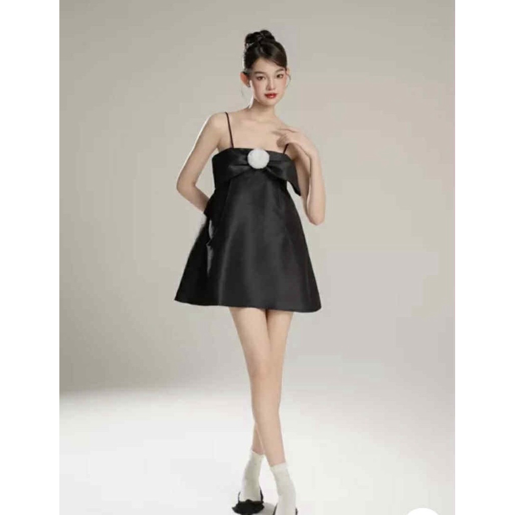 váy  rời yếm nơ đính hoa CHOCO set thiết kế Aguja