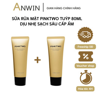   Mua 1 Tặng 1  Sữa Rửa Mặt PINKTWO Amino Acid 80ml Dịu Nhẹ Làm Sạch Sâu Cấp Ẩm Mềm Mịn Cho Mọi Loại Da 