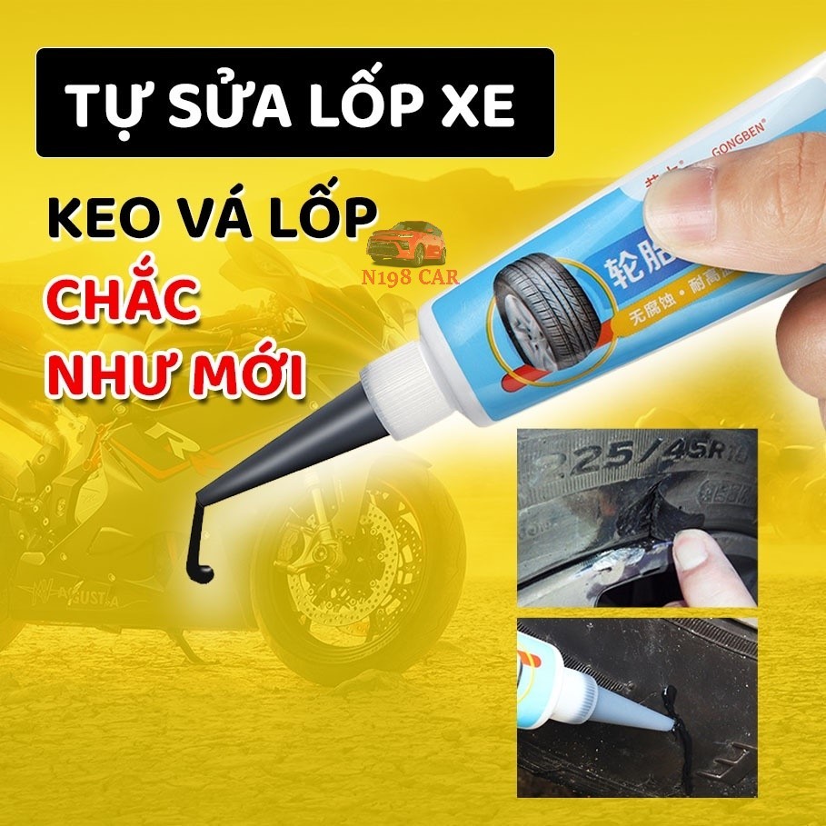 Keo Trám Vá Lốp Cao Cấp Công Nghệ Nhật ,Sửa Chữa Vết Rách Lốp Có Độ Đàn Hồi Cao,Chịu Nhiệt Tôt