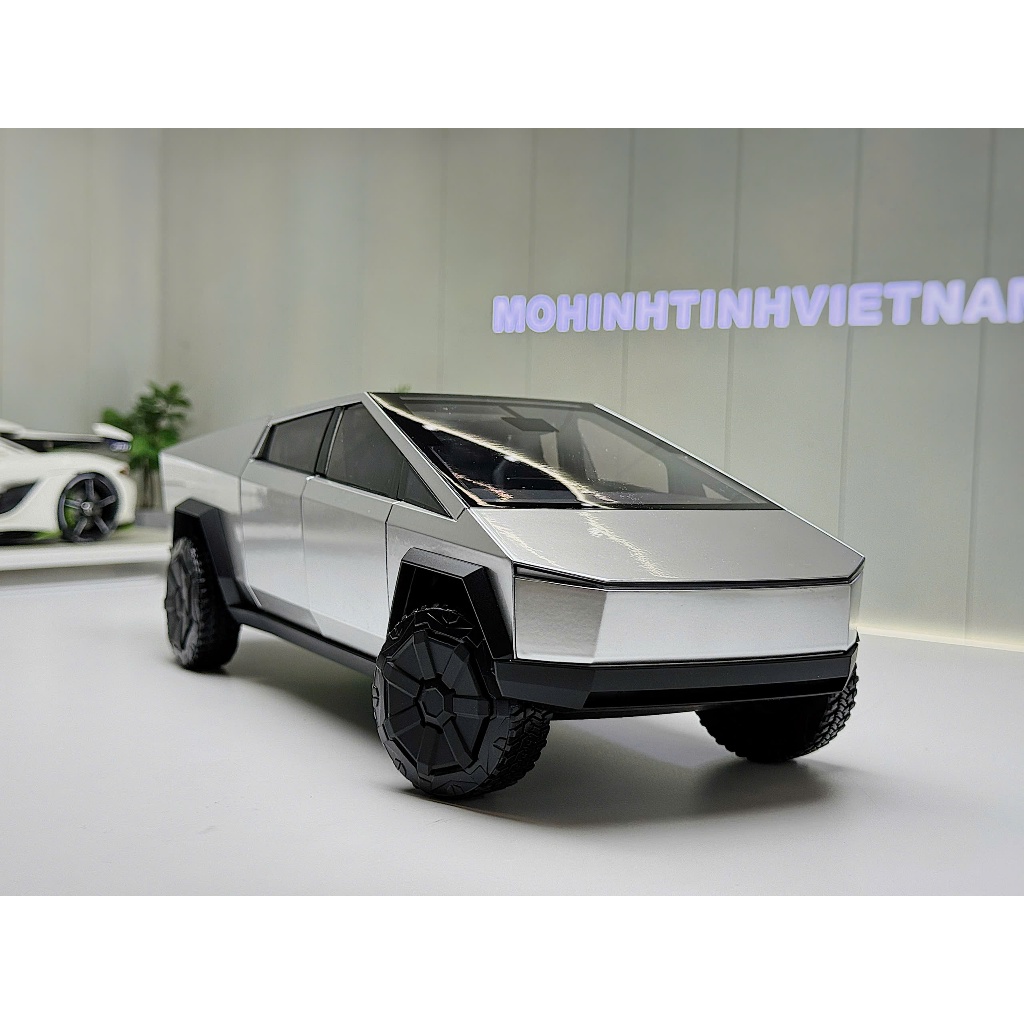 XE MÔ HÌNH TESLA CYBERTRUCK,TỶ LỆ 1/18 TESLA