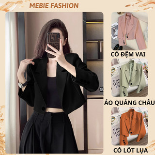 Áo vest croptop cho nữ QCCC dài tay đệm vai 2 lớp lót lụa phong cách Hàn Quốc nhiều màu ÁO CROPTOP 