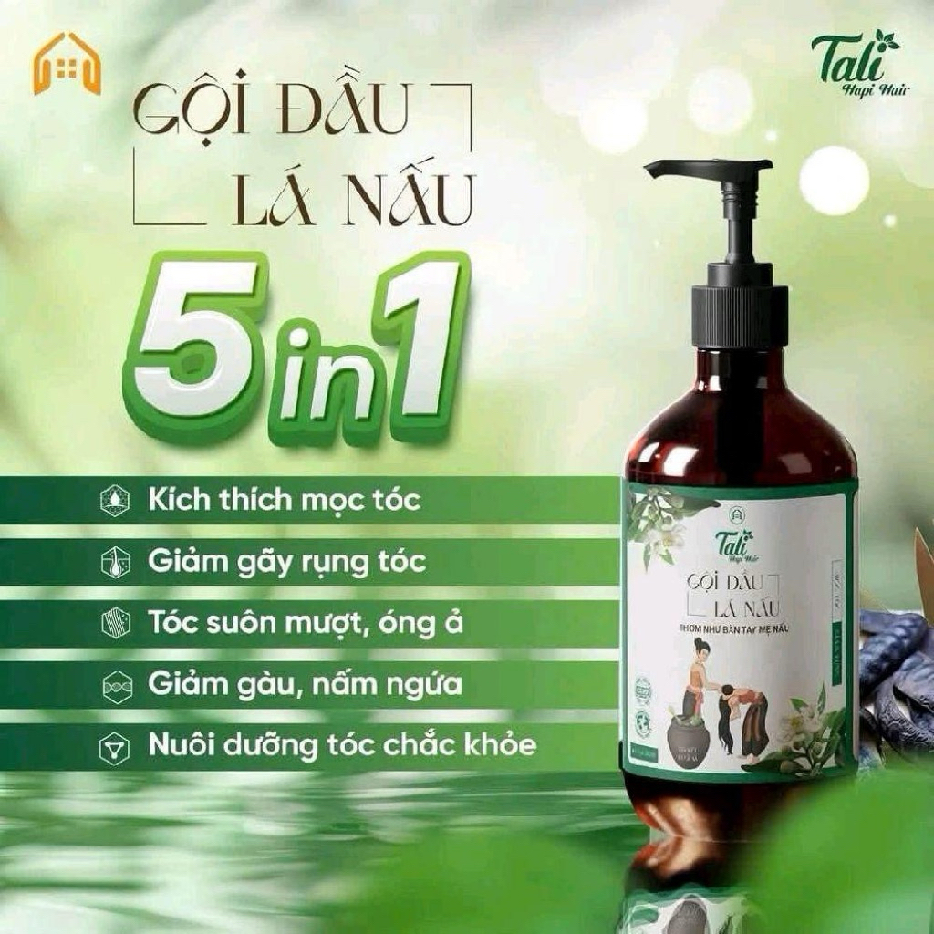 Dầu Gội Lá Nấu Tali,chăm sóc tóc,mọc tóc, suôn mượt
