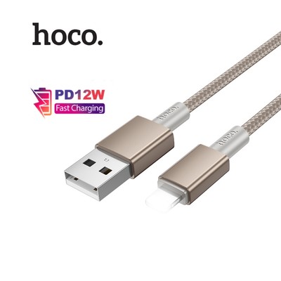 Cáp sạc nhanh PD12W Hoco X119 USB dùng cho ip7/8/X/11/12/13/14 hỗ trợ truyền dữ liệu  dài 1M