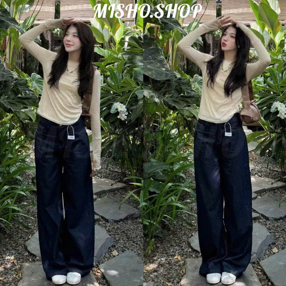 WIDE STRAIGHT JEANS WHOSE - Quần jeans ống đứng wide fit Whose Studio
