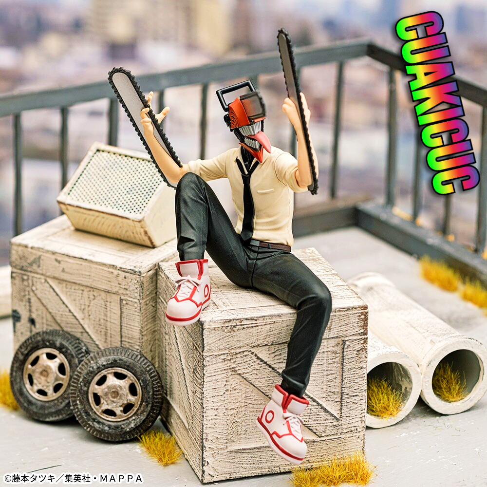 [HÀNG SẴN/CHÍNH HÃNG SEGA] Mô Hình Chainsaw Man Ngồi - Đồ Chơi Trưng Bày - Figure Chainsaw Man Premi