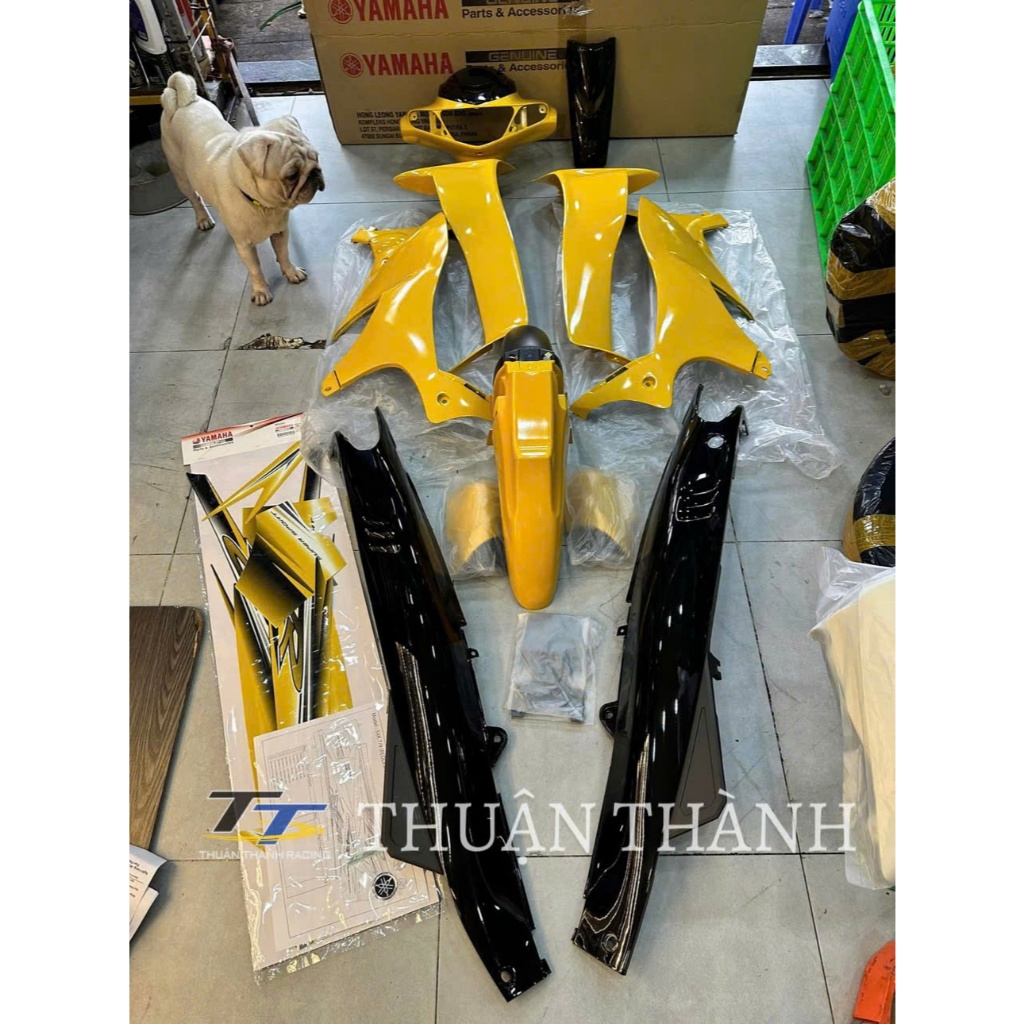 Dàn Áo Yaz Zin Loại 1 Màu Vàng Đen ( Tặng Tem 3 lớp ) Yaz125 / Y125Z