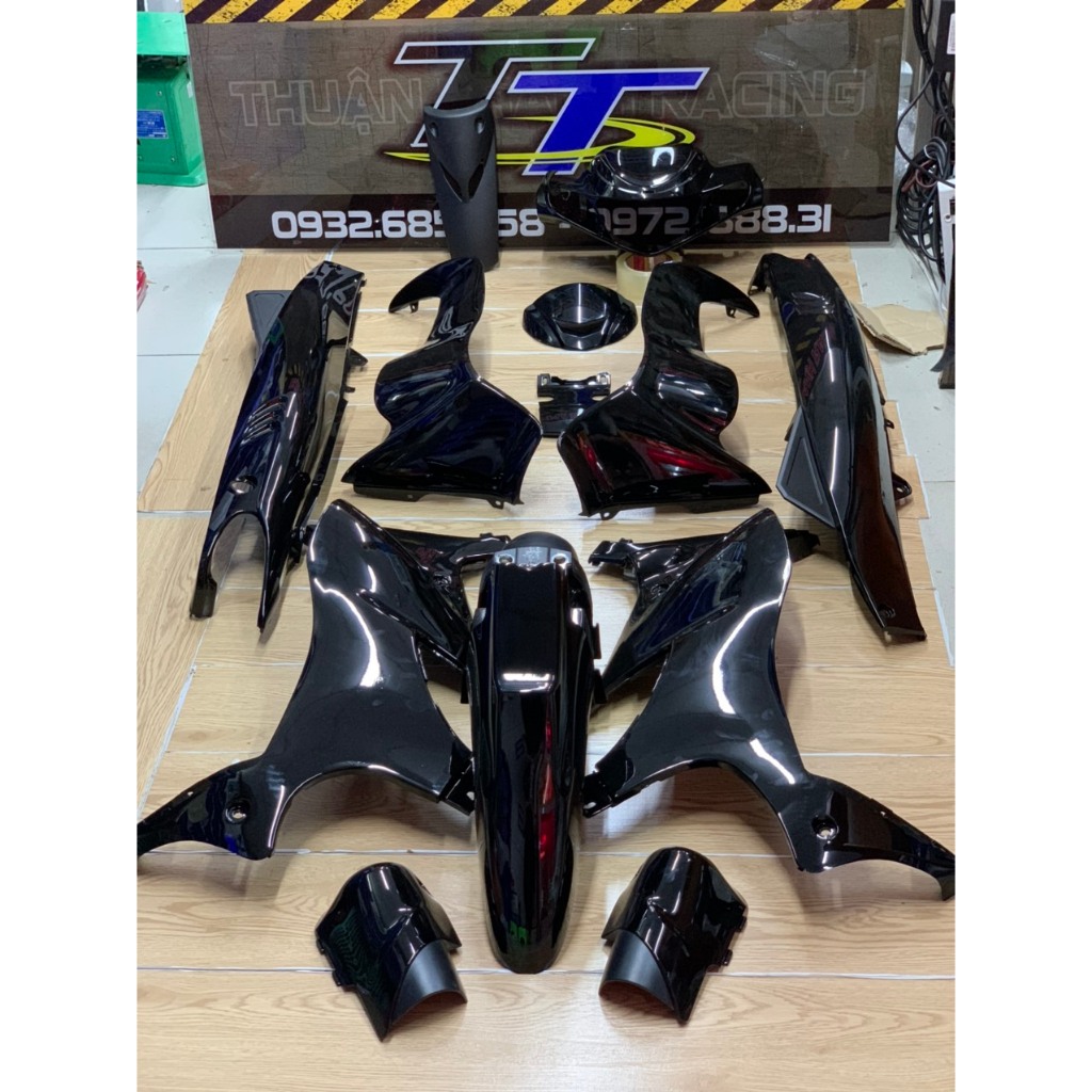 Dàn Áo Yaz Zin Loại 1 ( 12 Món tặng tem ) Màu đen đời cao / Yaz125