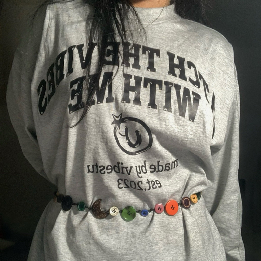 Belt cúc áo vintage