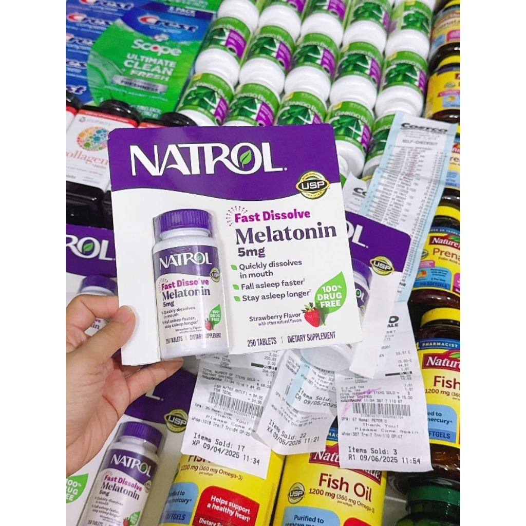 💁‍♀️ KẸO NGẬM NATROL BIOTIN SLEEP 5mg🙋‍♀️cho giấc ngủ ngon