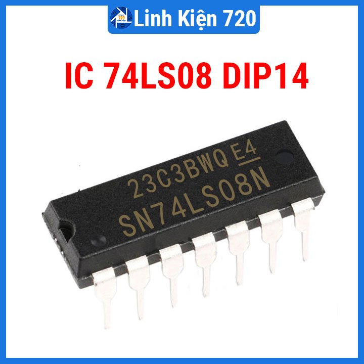 Ic logic 74LS08 Quad 2-input AND Gate DIP14