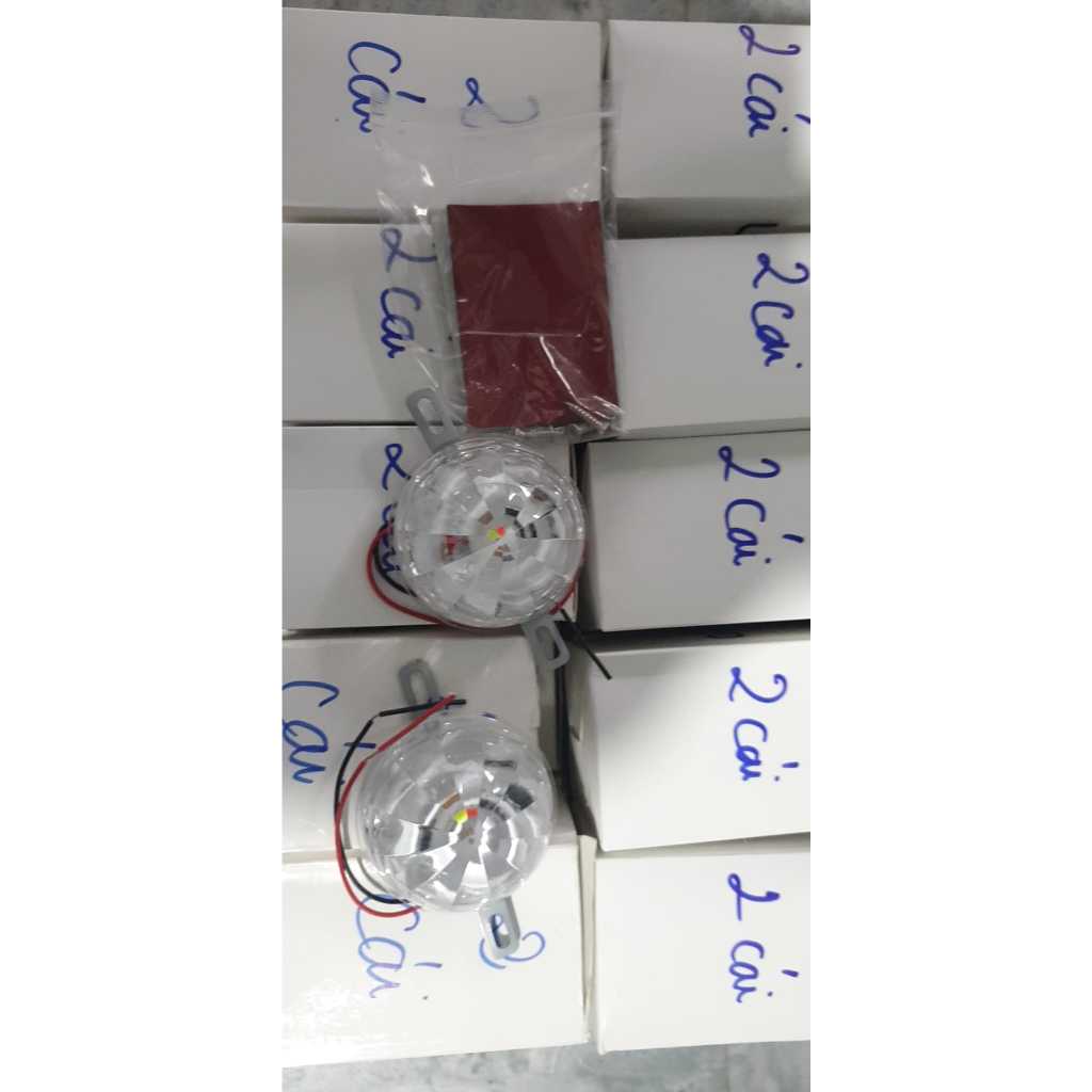 đèn led chớp nhiều tia xoay lắp gầm xe đạp điện, xe máy, oto. dễ dàng lắp đặt. giá 1 cái