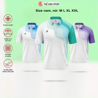 Áo Polo Cầu Lông Cao Cấp Bumbee – Thiết Kế Sóng Màu Hiện Đại, Thấm Hút Mồ Hôi, Phù Hợp Tập Luyện & Thi Đấu (8810 gộp)