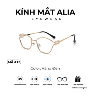Kính Gọng Kim Loại Miu Mắt Mèo Kiểu Âu Mỹ Phong Cách Thanh Lịch Dành Cho Cả Nam Và Nữ-ALIA