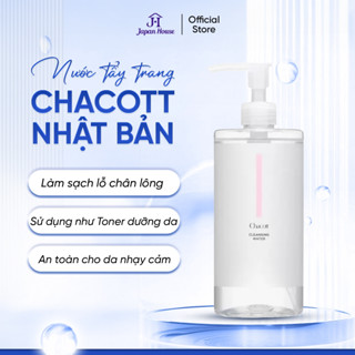 Nước Tẩy Trang Chacott For Professionals Cleansing Water dịu nhẹ, sạch sâu an toàn cho da nhạy cảm Nhật Bản 500ml