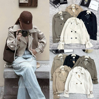    SẴN QUẢNG CHÂU ẢNH THẬT   Áo khoác mangto dáng lửng 2 lớp Hàng Quảng Châu 