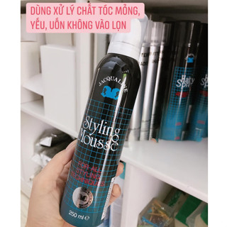 Mút Mousse Chải Tóc Jacqualine, gôm, keo bọt vuốt tóc cho nam nữ 250ml