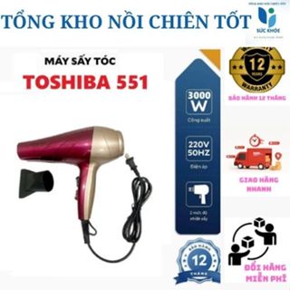 Máy sấy tóc cao cấp Toshiba 551 3000W 2 chế độ sấy nóng lạnh.( BẢO HÀNH 12 THÁNG)