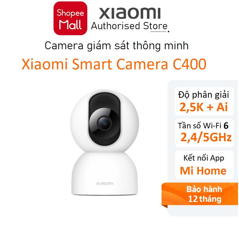 Camera quan sát Xiaomi Smart C400 2,5K(2560×1440p) Bản quốc tế - Hàng chính hãng