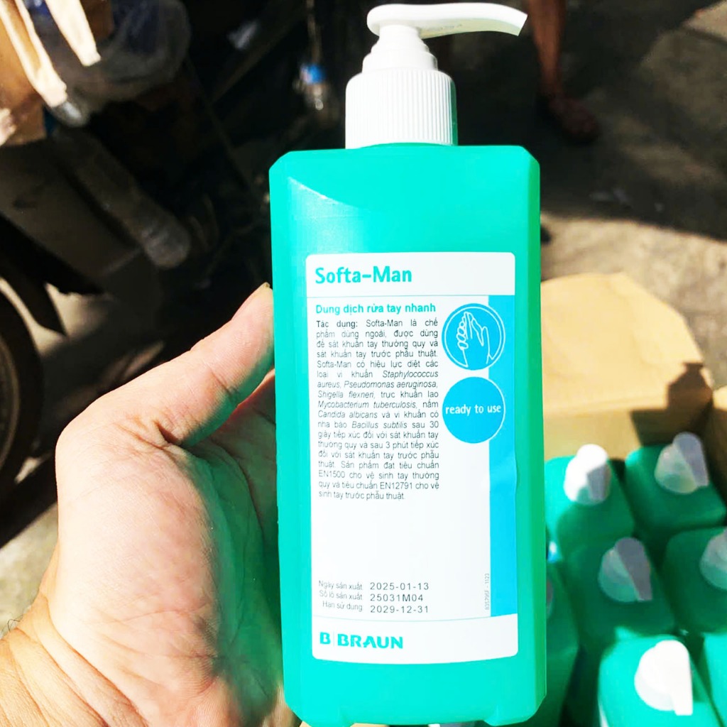 Dung dịch sát khuẩn tay Softa-Man B. Braun 500ml dùng trong y tế