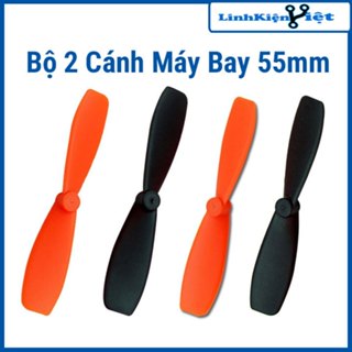 Bộ 2 cánh máy bay 55mm, lỗ 1mm sử dụng cho mô hình máy bay, flycam, quạt mini...