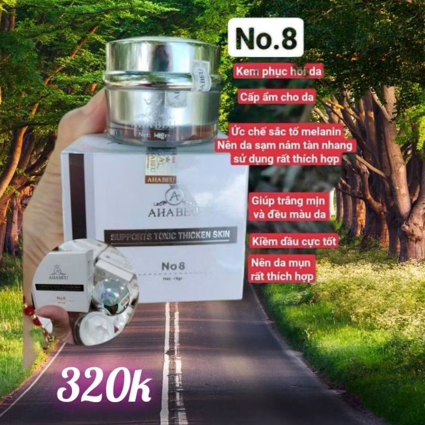 NO8 KEM DƯỠNG TRẮNG  AHABEU, CẤP ẨM VÀ PHỤC HỒI DA