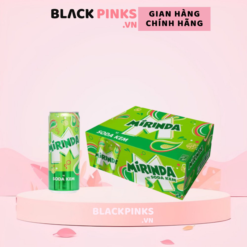 Thùng 24 lon nước ngọt Mirinda soda kem 320ml