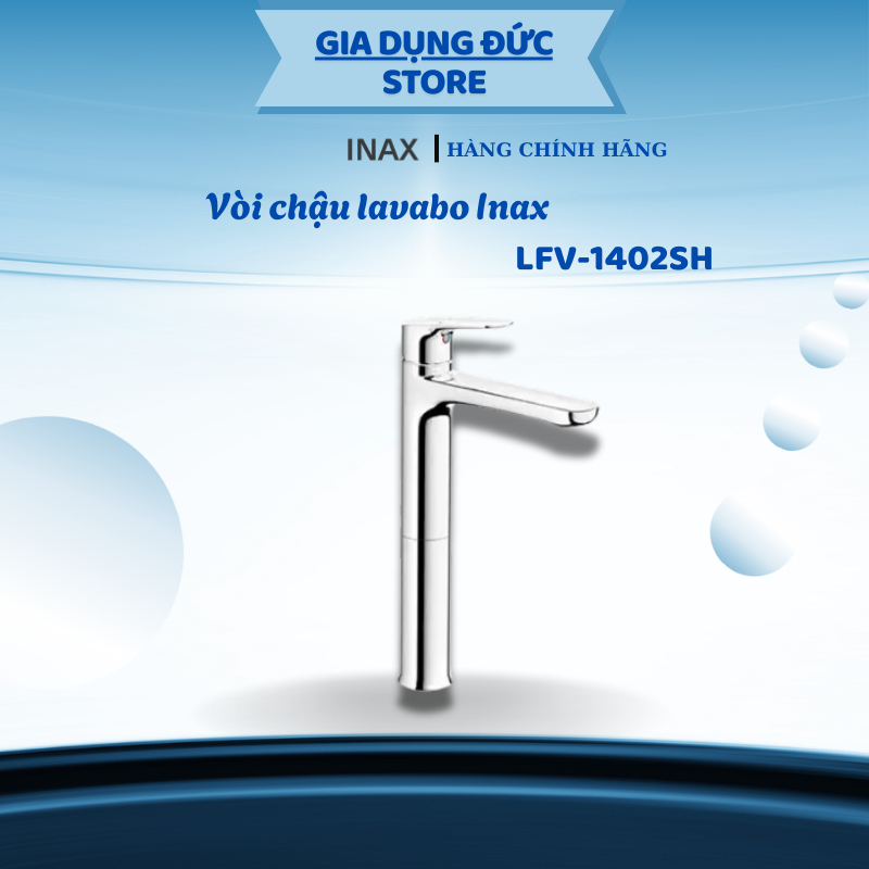 Vòi Chậu Lavabo Nóng Lạnh INAX LFV-1402SH, chất liệu đồng thau mạ cr/ni, van sứ ceramic - HP