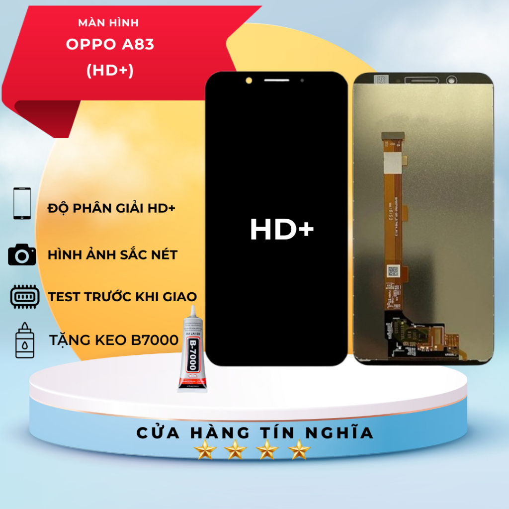 MÀN HÌNH OPPO A83 - ĐEN TẶNG KEO DÁN B7000