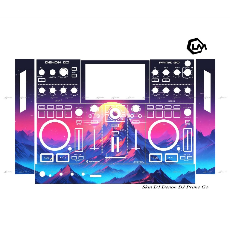 Decal Dán Skin DJ Denon Prime Go  Có In Hình Tự Chọn IB Shop Hình