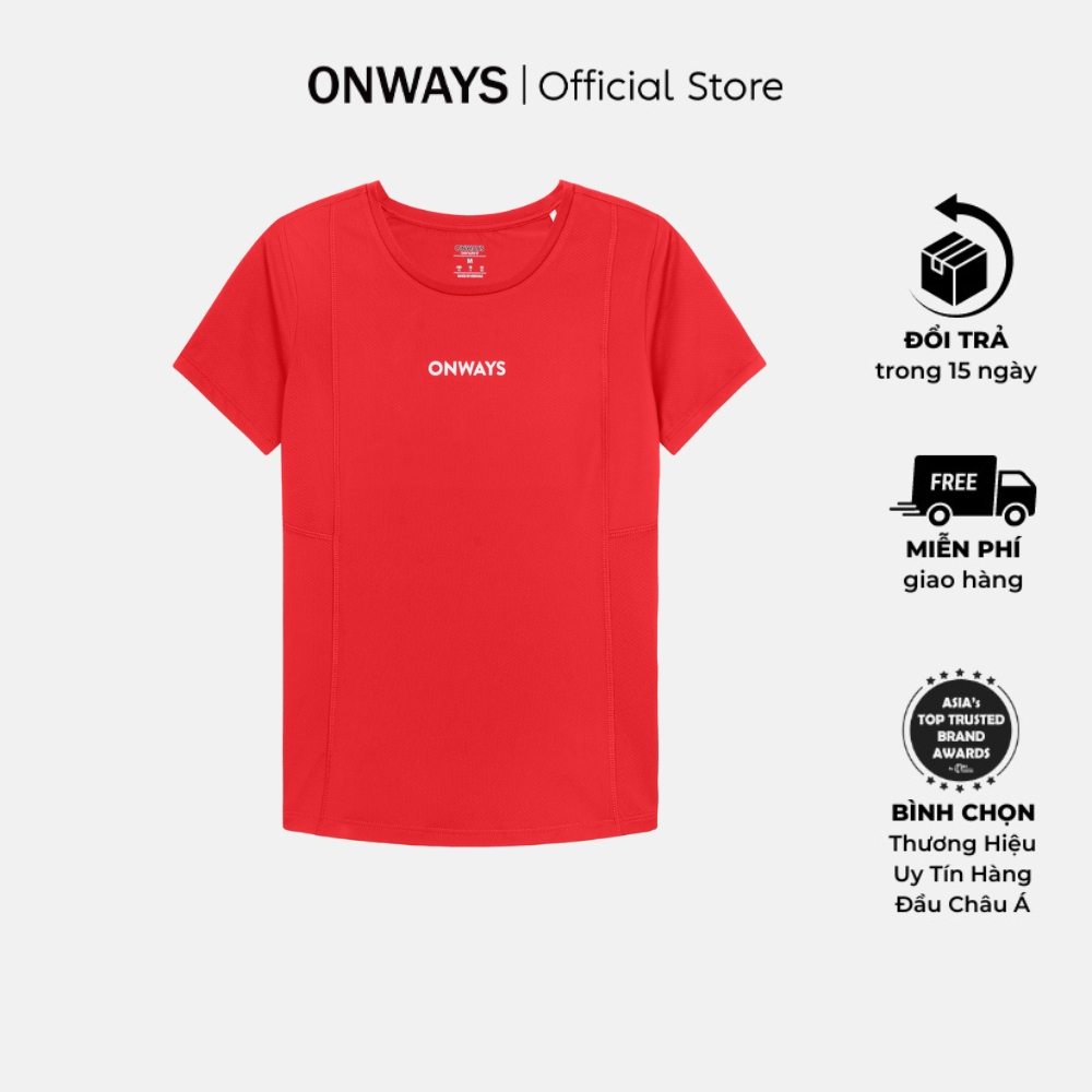 ONWAYS Áo Thun Thể Thao Nữ Tôn Dáng, Mỏng Nhẹ, Nhanh Khô, Kháng Khuẩn, Co Giãn SMART FIT W3417