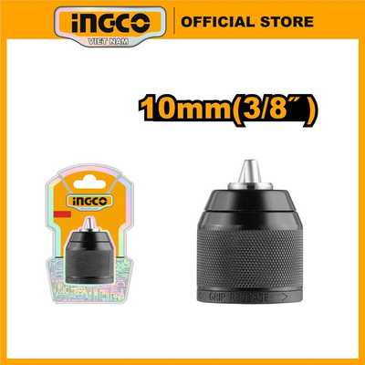 Đầu kẹp autolock 10mm, đầu khoan pin 10mm (3/8 inch) INGCO KC10201 ren trong ~10mm