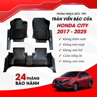  Thảm Lót Sàn Ô Tô TPE Cao Cấp Honda City 2017 - 2025 TRÀN VIỀN BẬC CỬA Không Thấm Nước Không Mùi 
