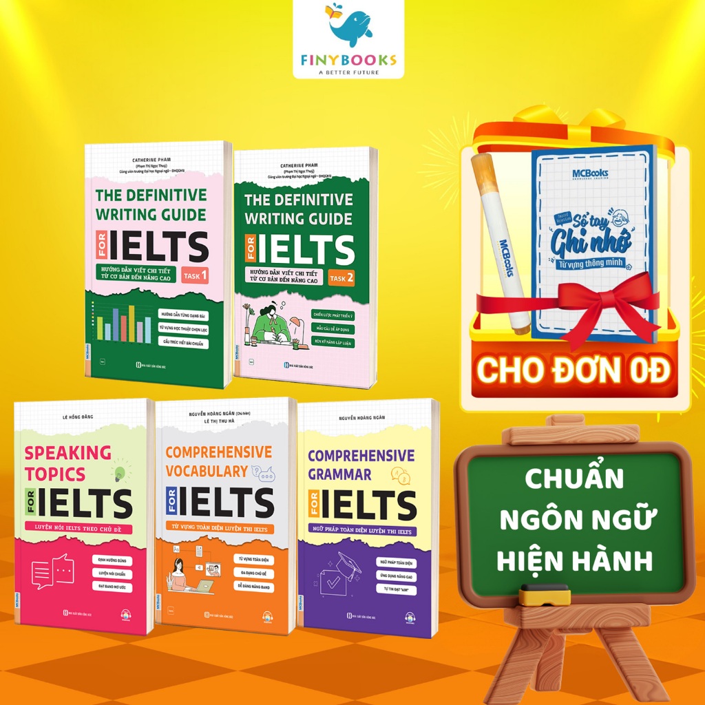 Sách -Ôn luyện IELTS- Comprehensive Grammar IELTS, Speaking Topics IELTS và The Definitive Writing G