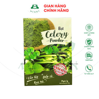 Bột Celery Powder Cần Tây, Rau Má, Diếp Cá Chính Hãng MERRY STORE giúp thanh nhiệt, giảm mụn, đẹp da